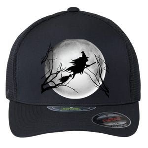 Witch Full Moon Halloween Costume Witchy Teen Girls Meaningful Gift Flexfit Unipanel Trucker Cap