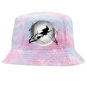 Witch Full Moon Halloween Costume Witchy Teen Girls Meaningful Gift Tie-Dyed Bucket Hat