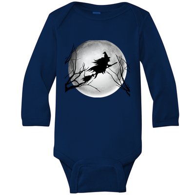 Witch Full Moon Halloween Costume Witchy Teen Girls Meaningful Gift Baby Long Sleeve Bodysuit