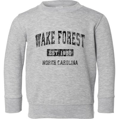 Wake Forest North Carolina Nc Vintage Sports Design Toddler Sweatshirt