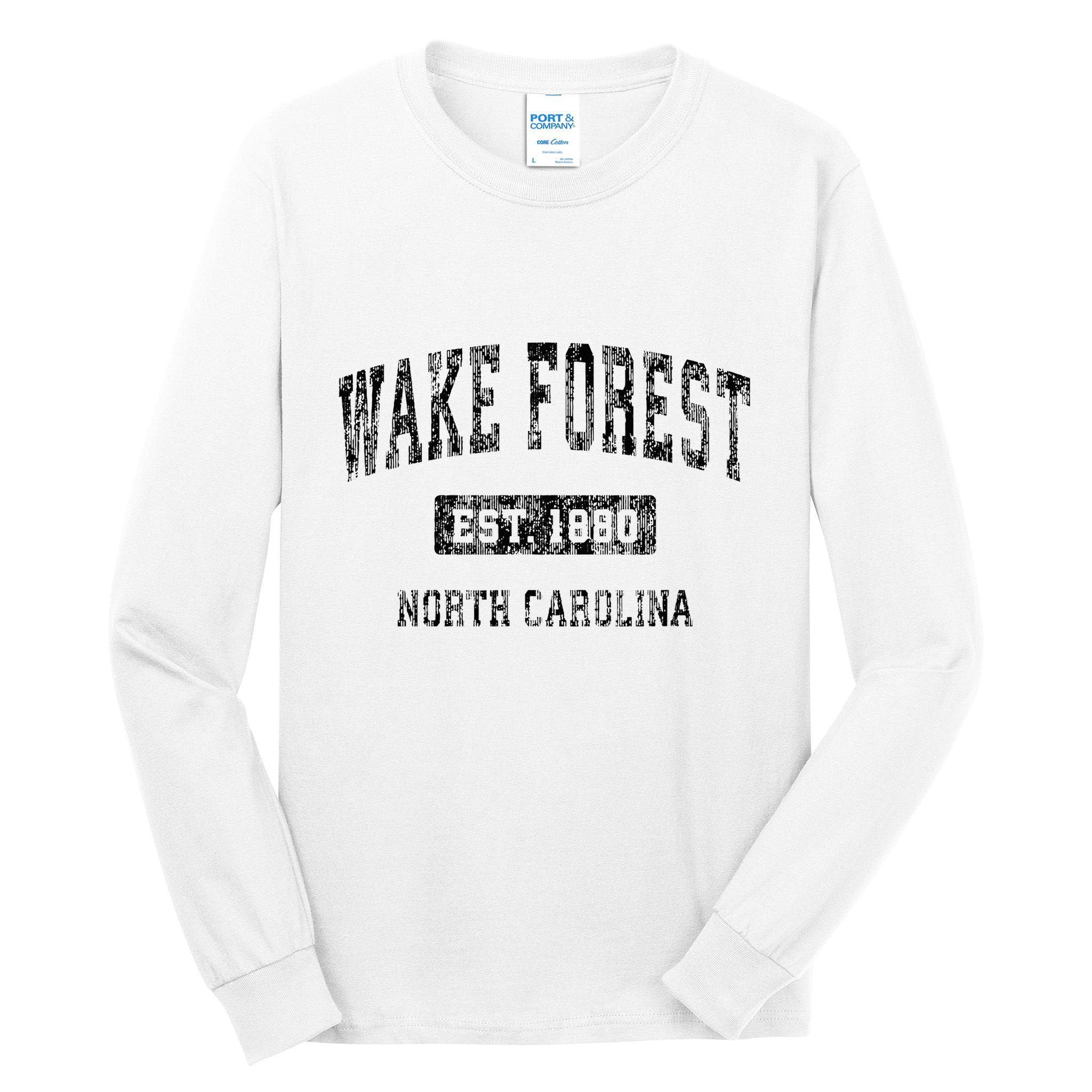 Wake Forest North Carolina Nc Vintage Sports Design Tall Long Sleeve T-Shirt