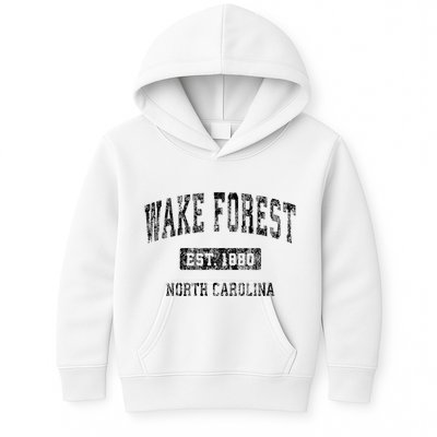 Wake Forest North Carolina Nc Vintage Sports Design Kids Hoodie