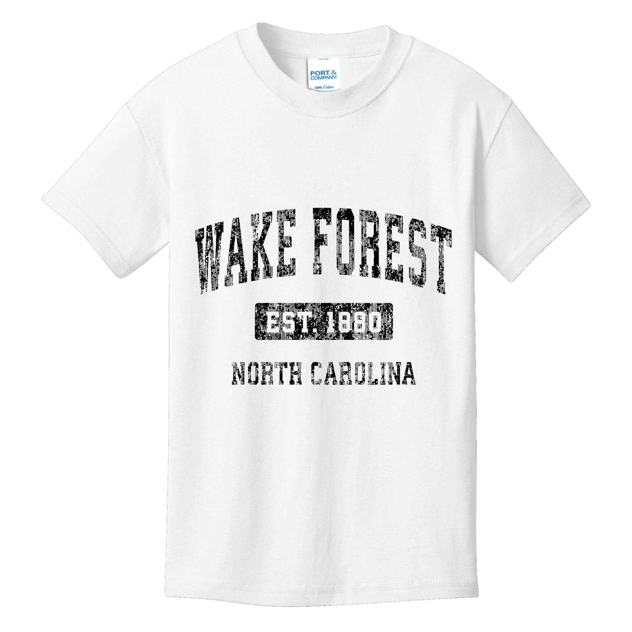 Wake Forest North Carolina Nc Vintage Sports Design Kids T-Shirt
