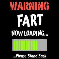 Warning Fart Now Loading Please Stand Back Funny Gag Gifts Drawstring Bag
