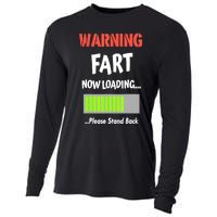 Warning Fart Now Loading Please Stand Back Funny Gag Gifts Cooling Performance Long Sleeve Crew