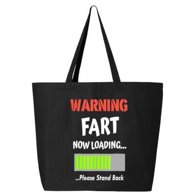 Warning Fart Now Loading Please Stand Back Funny Gag Gifts 25L Jumbo Tote