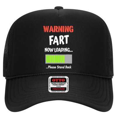 Warning Fart Now Loading Please Stand Back Funny Gag Gifts Trucker Hat