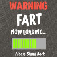 Warning Fart Now Loading Please Stand Back Funny Gag Gifts Cotton Canvas Backpack