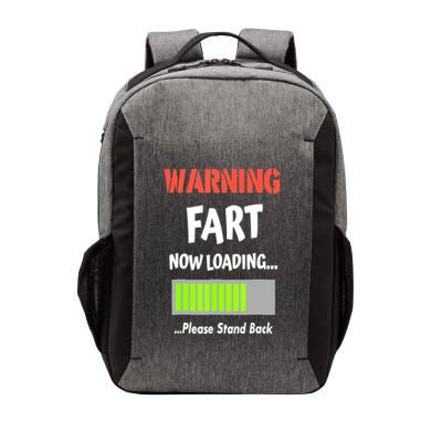 Warning Fart Now Loading Please Stand Back Funny Gag Gifts Vector Backpack