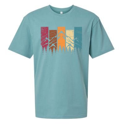 Wildlife Forest Nature Trees Retro Outdoors Mountains Hiking Sueded Cloud Jersey T-Shirt