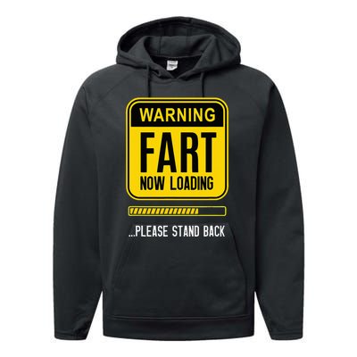 Warning Fart Now Loading Performance Fleece Hoodie