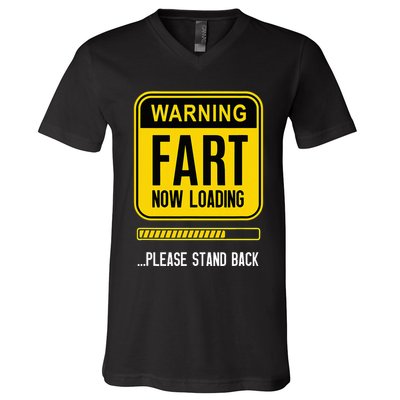 Warning Fart Now Loading V-Neck T-Shirt