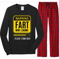 Warning Fart Now Loading Long Sleeve Pajama Set