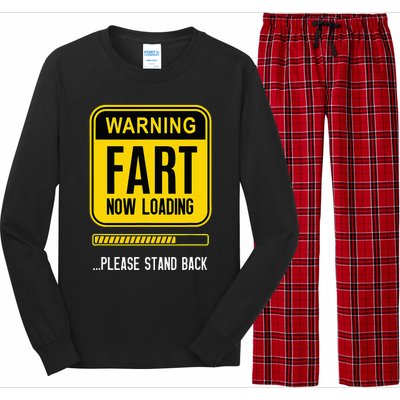 Warning Fart Now Loading Long Sleeve Pajama Set