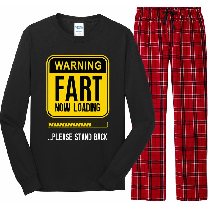 Warning Fart Now Loading Long Sleeve Pajama Set