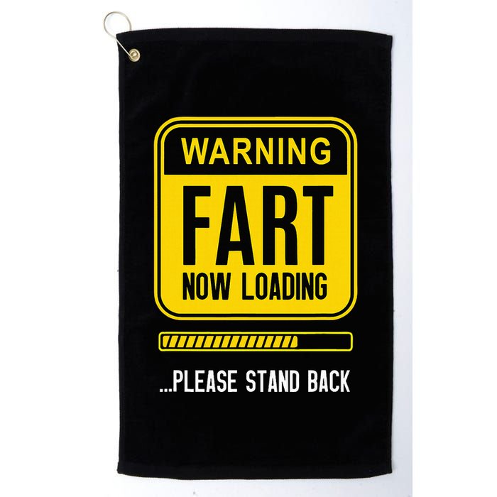 Warning Fart Now Loading Golf Towel