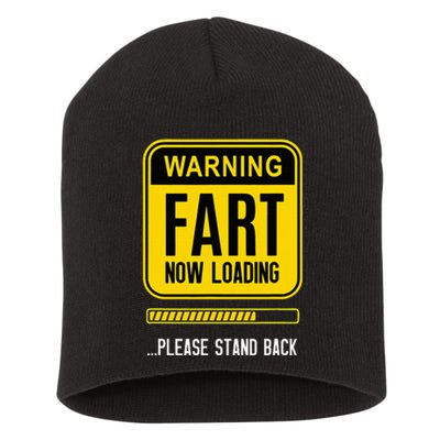 Warning Fart Now Loading Short Acrylic Beanie