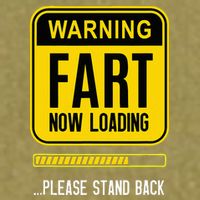 Warning Fart Now Loading Garment-Dyed Women's Muscle Tee