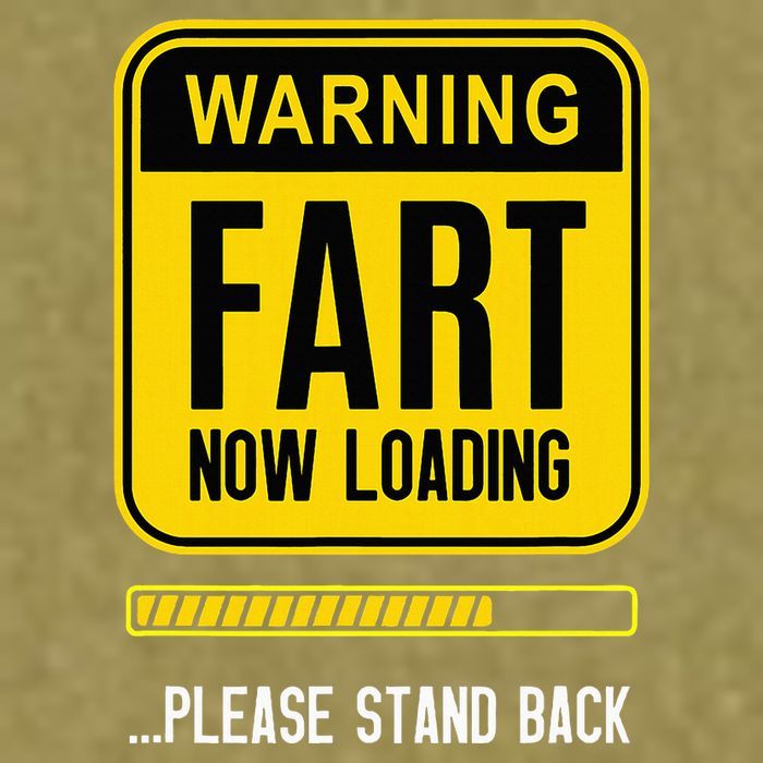 Warning Fart Now Loading Garment-Dyed Women's Muscle Tee