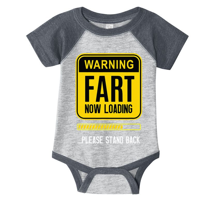Warning Fart Now Loading Infant Baby Jersey Bodysuit