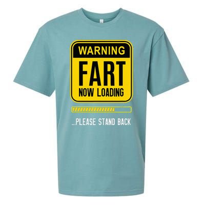 Warning Fart Now Loading Sueded Cloud Jersey T-Shirt