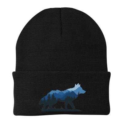 Wolf Forest Nature Knit Cap Winter Beanie