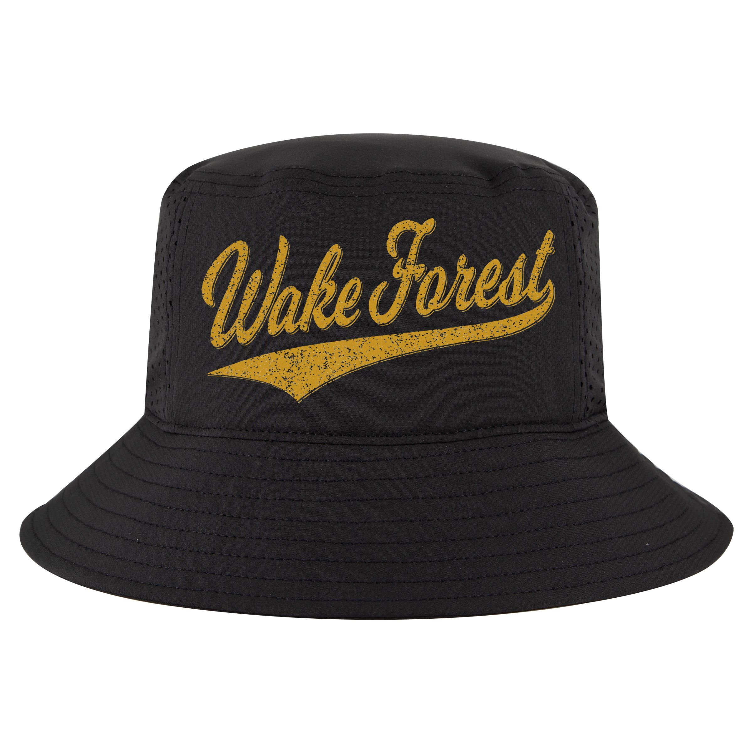 Wake Forest North Carolina Varsity Script Sports Jersey Cool Comfort Performance Bucket Hat