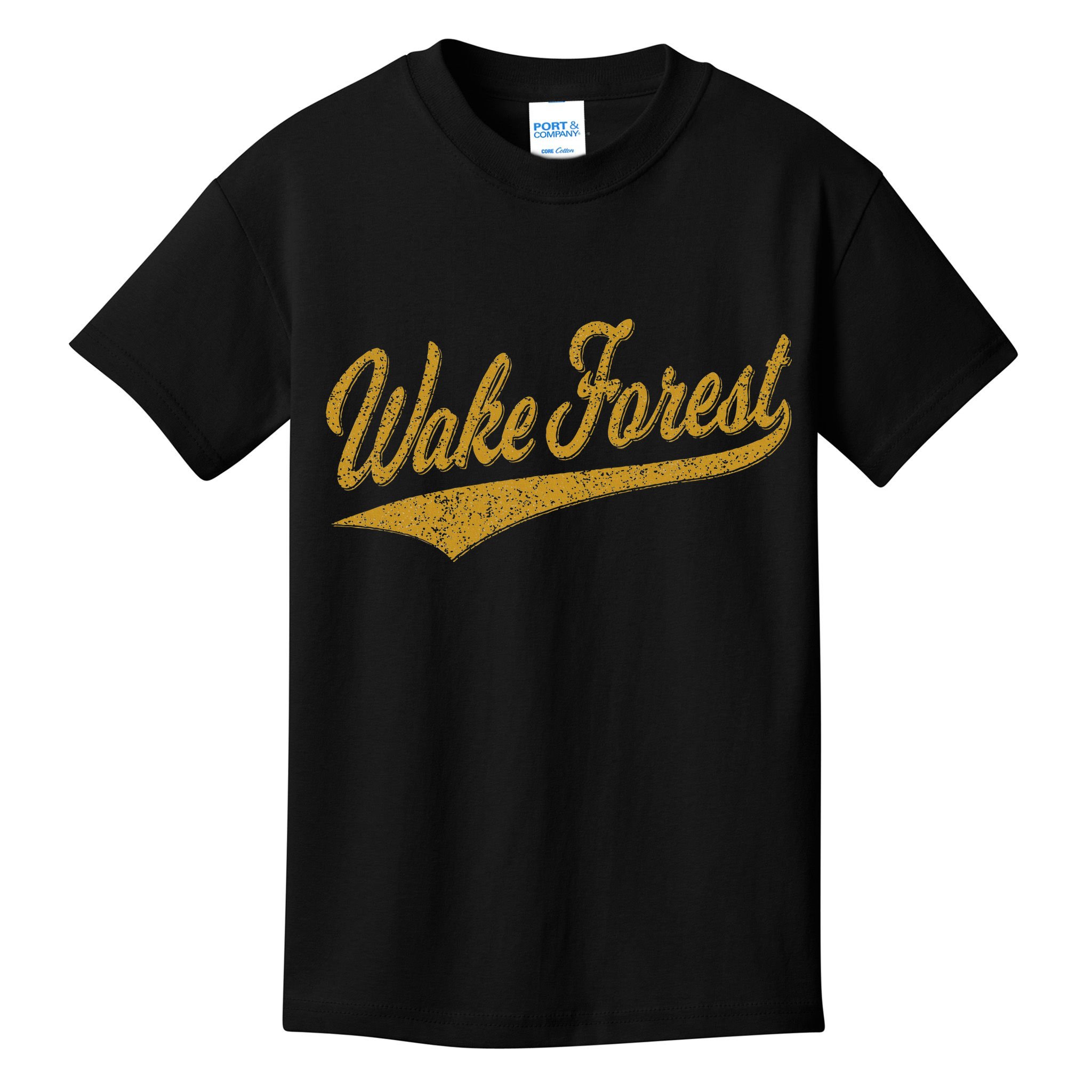 Wake Forest North Carolina Varsity Script Sports Jersey Kids T-Shirt