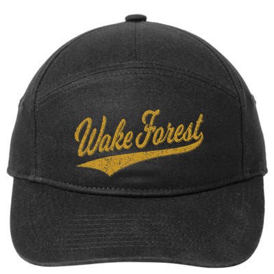 Wake Forest North Carolina Varsity Script Sports Jersey 7-Panel Snapback Hat