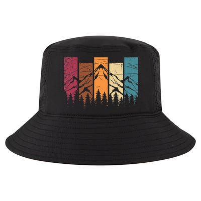 Wildlife Forest Nature Trees Retro Outdoors Mountains Hiking Cool Comfort Performance Bucket Hat