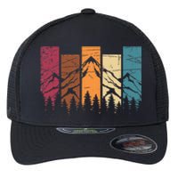 Wildlife Forest Nature Trees Retro Outdoors Mountains Hiking Flexfit Unipanel Trucker Cap