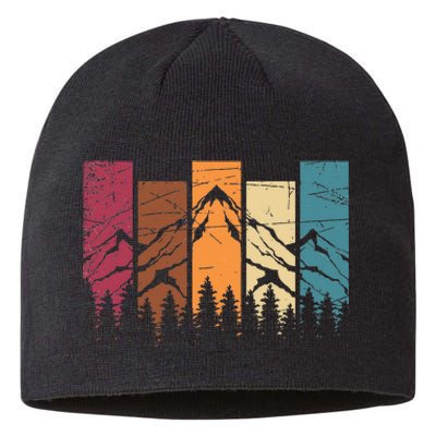 Wildlife Forest Nature Trees Retro Outdoors Mountains Hiking Sustainable Beanie