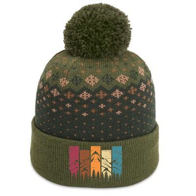 Wildlife Forest Nature Trees Retro Outdoors Mountains Hiking The Baniff Cuffed Pom Beanie