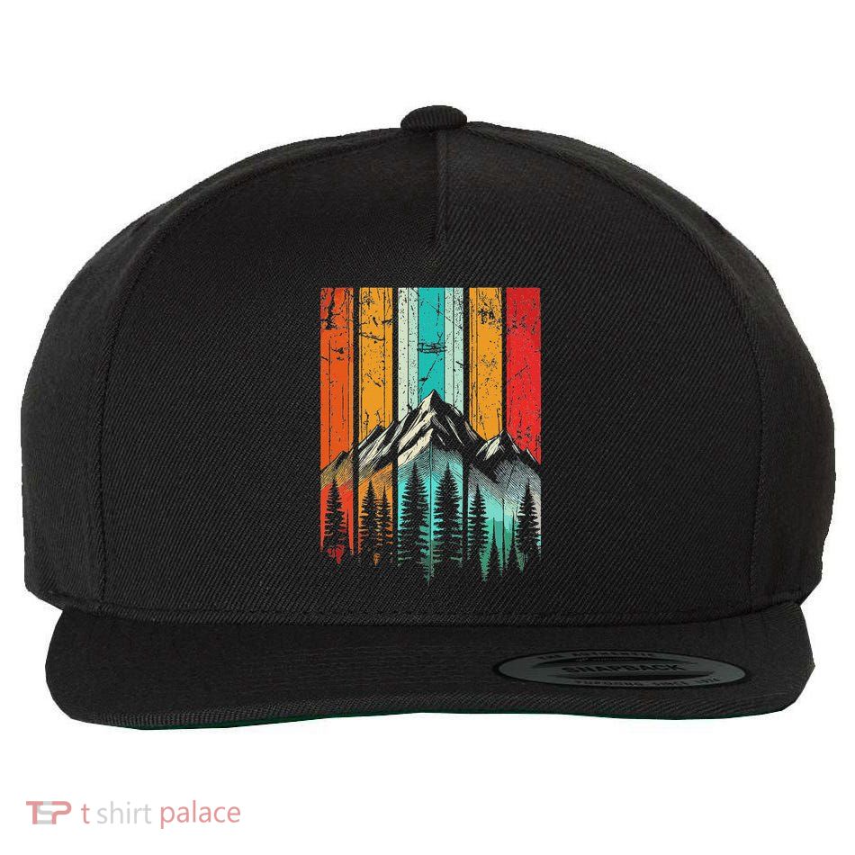 Wildlife Forest Nature Trees Outdoors Mountains Hiking Wool Snapback Cap