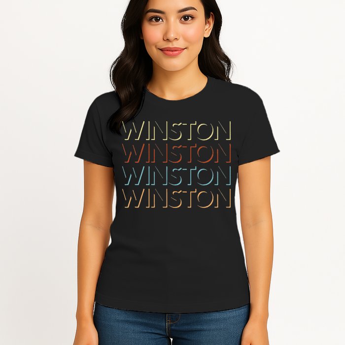 Winston First Name My Personalized Named Women's T-Shirt