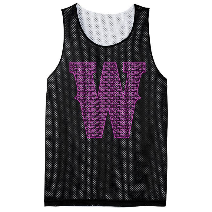 Wendy First Name Personalized Wendy Name Mesh Reversible Basketball Jersey Tank