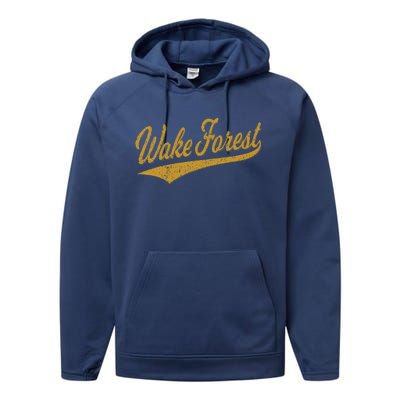 WAKE FOREST NORTH CAROLINA VARSITY SCRIPT SPORTS JERSEY Performance Fleece Hoodie