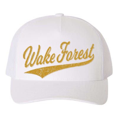 WAKE FOREST NORTH CAROLINA VARSITY SCRIPT SPORTS JERSEY Yupoong Adult 5-Panel Trucker Hat