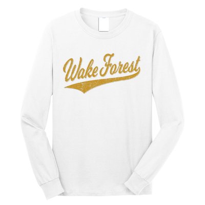 WAKE FOREST NORTH CAROLINA VARSITY SCRIPT SPORTS JERSEY Long Sleeve Shirt