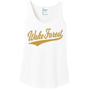 WAKE FOREST NORTH CAROLINA VARSITY SCRIPT SPORTS JERSEY Ladies Essential Tank