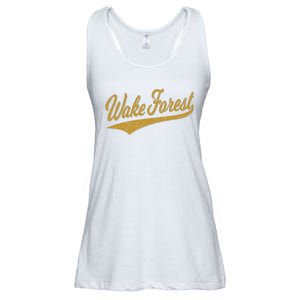 WAKE FOREST NORTH CAROLINA VARSITY SCRIPT SPORTS JERSEY Ladies Essential Flowy Tank