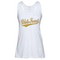 WAKE FOREST NORTH CAROLINA VARSITY SCRIPT SPORTS JERSEY Ladies Essential Flowy Tank