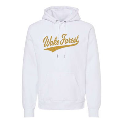 WAKE FOREST NORTH CAROLINA VARSITY SCRIPT SPORTS JERSEY Premium Hoodie