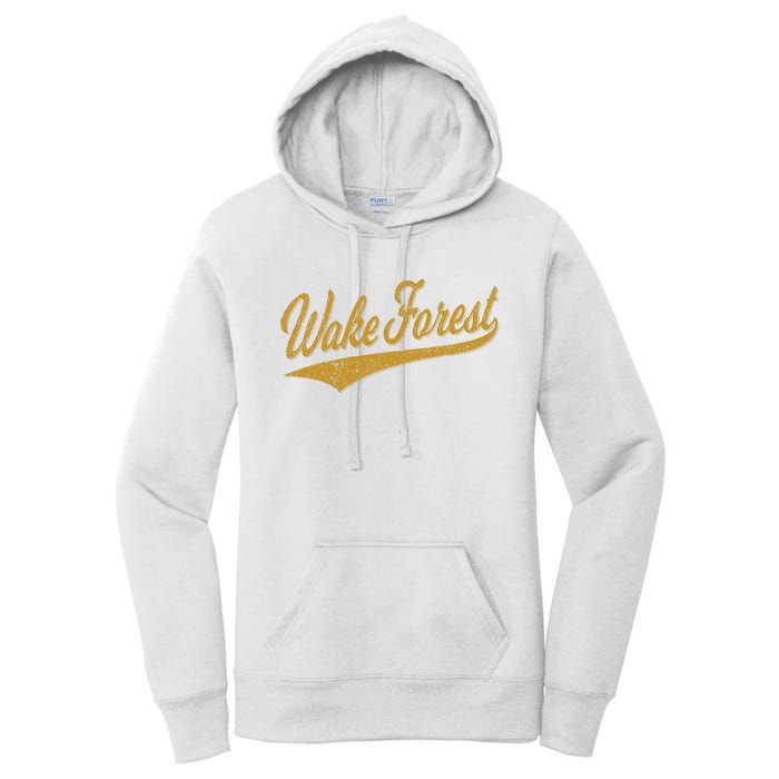 WAKE FOREST NORTH CAROLINA VARSITY SCRIPT SPORTS JERSEY Women's Pullover Hoodie