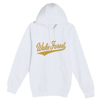 WAKE FOREST NORTH CAROLINA VARSITY SCRIPT SPORTS JERSEY Premium Pullover Hoodie