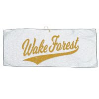 WAKE FOREST NORTH CAROLINA VARSITY SCRIPT SPORTS JERSEY Large Microfiber Waffle Golf Towel