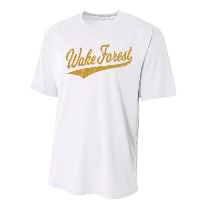 WAKE FOREST NORTH CAROLINA VARSITY SCRIPT SPORTS JERSEY Performance Sprint T-Shirt