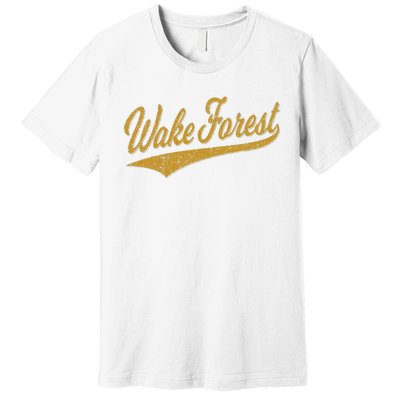 WAKE FOREST NORTH CAROLINA VARSITY SCRIPT SPORTS JERSEY Premium T-Shirt