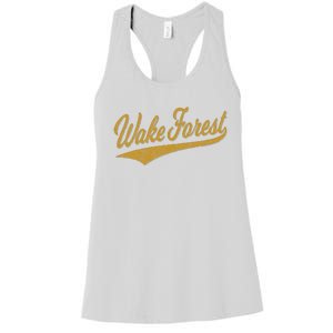 WAKE FOREST NORTH CAROLINA VARSITY SCRIPT SPORTS JERSEY Women's Racerback Tank