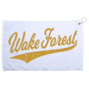 WAKE FOREST NORTH CAROLINA VARSITY SCRIPT SPORTS JERSEY Grommeted Golf Towel